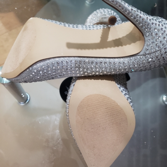 Silver Rhinestone Pumps - Picture 3 of 3